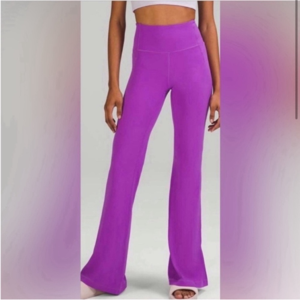 Free People Good Karma Flare Legging Vivid Violet